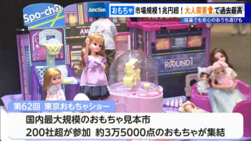 「おもちゃ」市場規模1兆円超に…大人の需要増で過去最高　猛暑でも安心のおうち遊びも