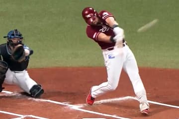 「エスコンのあそこまで…」　証明したMLB本塁打王の実力…楽天大砲は「神助っ人すぎる」