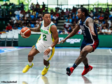 【FIBAアメリカップ2025】第4クォーターで逆転負け…SFでアメリカ代表がブラジル代表に屈す