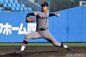 p【野球】全慶大が驚異的な追い上げを見せ２戦連続引き分け　６回以降毎回得点で４点差を追い付く／全早慶野球戦愛媛大会 ＠坊っちゃんスタジアム/p