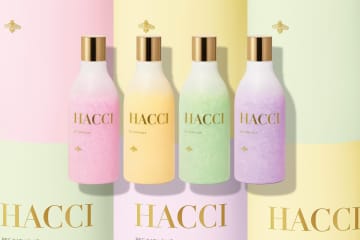 HACCI25年冬コスメ"マカロンカラー"「BEE バスソルト」はちみつ使用のフローラルハニー