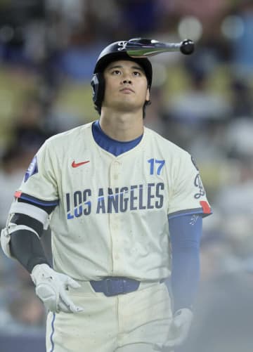 快音なしの大谷翔平 連続試合安打は3でストップ 本塁打ランキングでシュワーバーに4本差