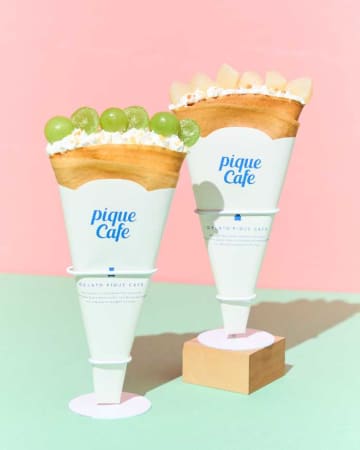 gelato pique cafeで秋限定♡桃＆マスカットスイーツ登場