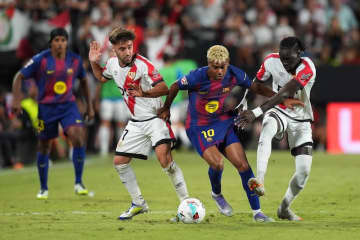 バルセロナ、開幕3連勝とはならず…ヤマルのPK弾で先制もラージョ・バジェカーノと1－1ドロー