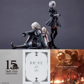 「ニーア」15周年記念「NieRSeries 15th Anniversary BOX」が2026年2月28日に発売スタチューフィギュア、CD、書籍がセットになったBOX商品