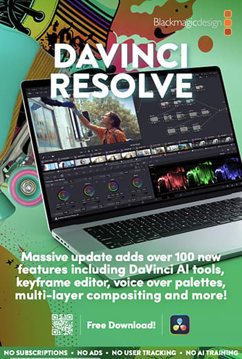 ブラックマジックデザインの教育機関向け支援プログラム、先着100校に「DaVinci Resolve Studio」を無償提供へ