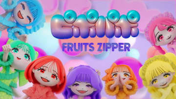 FRUITS ZIPPER、最新曲「ピポパポ」初のアニメMV公開　アニメになったメンバーがさまざまな場所に登場