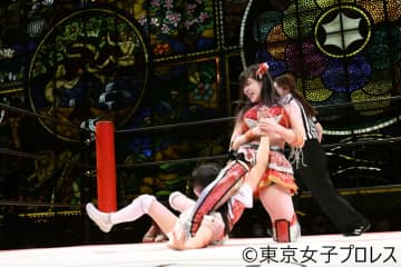 上原わかなが新技スシ・トルネード公開でプリンセスタッグ前哨戦第1ラウンドを制す！「気合い入ってました」