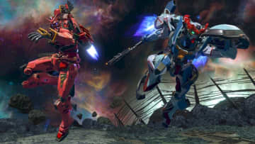 「赤いガンダム」が『機動戦士ガンダム EXVS.2 イニブ』に参戦！ジークアクスとM.A.V.戦術で攻撃、必殺技は“シイコ戦の一撃”を完全再現
