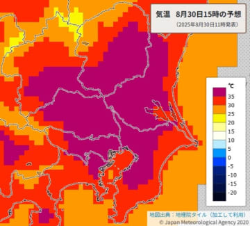 【速報】埼玉県熊谷市で全国1位の高温　39.8度　鳩山町は39.3度で4位　午後1時までの速報値