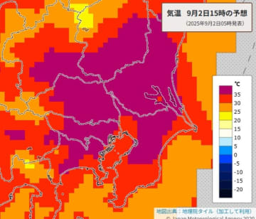 埼玉県熊谷市できょう39度の予想　さいたま市38度　向こう1カ月、気温が高い状態続く予報【高温情報】