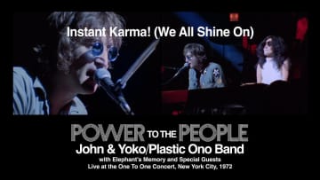 ジョン・レノン＆オノ・ヨーコ、「インスタント・カーマ」4Kライブ映像解禁