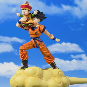 「ドラゴンボールZ」孫悟空＆悟飯、筋斗雲で光る雲を突き抜けるー！“S.H.Figuarts”からフィギュア化