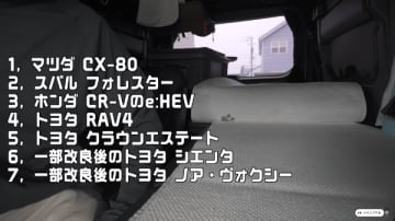 2025年次期最強の車中泊カーはどれ？車中泊上級キャンパーが紹介！