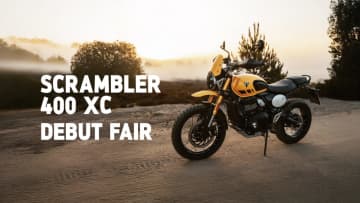 SCRAMBLER 400 XCを体感せよ！　トライアンフがデビューフェア開催