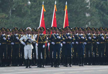 中国人民抗日戦争・世界反ファシズム戦争勝利80周年記念大会で閲兵式