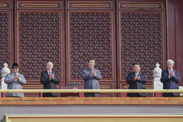 習近平氏ら、中国人民抗日戦争・世界反ファシズム戦争勝利80周年記念大会に出席