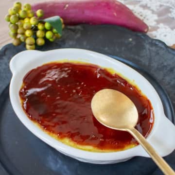 【レンジで簡単♪】「バーナーなしでOK！」濃厚さつまいもブリュレの作り方