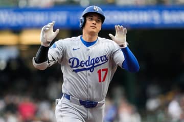 大谷の衝撃弾を見た“相棒”に米共感「見た？」　絶叫→頬押さえ呆然の大忙しに「可愛い」