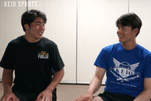 p【野球×ラグビー】慶應が誇る仲良し主将コンビ！伝統を背負う二人の春の葛藤と、秋の「日本一」に懸ける“覚悟”ーー外丸東眞×今野椋平　対談　〜前編〜/p