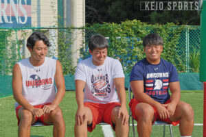p【アメフト】主将&amp;副将が魅せる４年目の「本気」　横手謙太朗 × 作田太一× 久保宙／２０２５秋リーグ戦直前対談⑤/p
