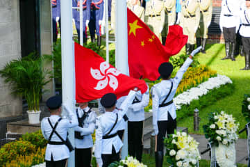 香港で抗日戦争・世界反ファシズム戦争勝利80周年の記念式典