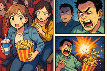 映画館で「ポップコーンこぼすなよ」と嫌味を言われた私。上映中にこぼしたのはその人だった【短編小説】