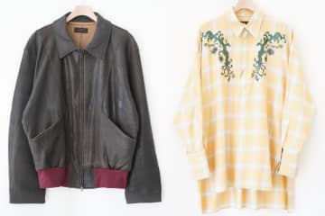 アンセム エー、“ひび割れレザー風”ジャケット＆椎名林檎「おこのみで」着想のチェックシャツ