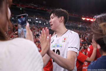 西山大翔がブルガリア戦で躍動！ 「高いブロックに対してすごくいい打ち方ができた」