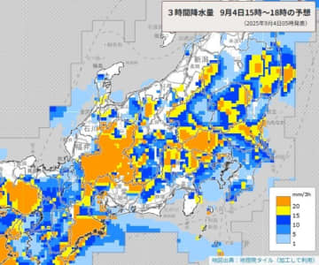 【台風15号】埼玉で浸水、土砂災害、落雷、突風、降ひょうに警戒　5日夜遅くまで　48時間に160ミリの雨も