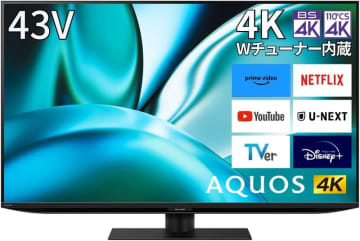 【Amazonセール】シャープの43型液晶テレビ「AQUOS 4TC43FN2」がお買い得価格で登場