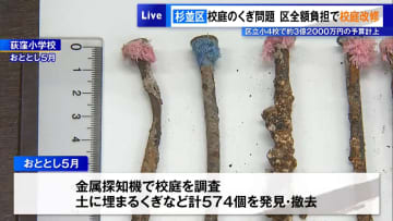 “校庭のくぎ”杉並区が全額負担で改修　小学校4校で約3億2000万円