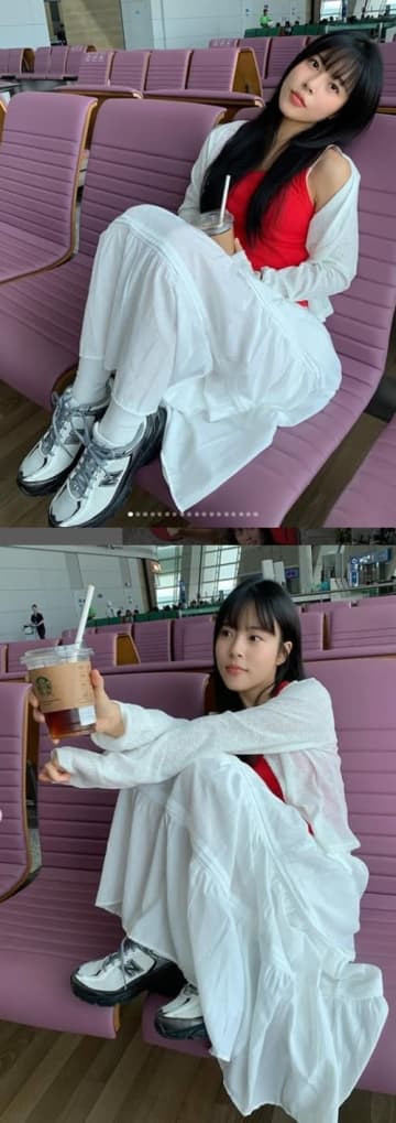 日本旅行に出た韓国人女優（30）が“マナー問題”で物議　空港ベンチに土足で座る「非常識」「迷惑だ」【画像】