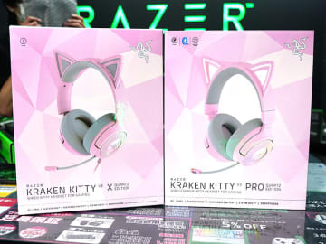 Razerのネコミミヘッドセット「Kraken Kitty V3」シリーズが登場、カラーは3色