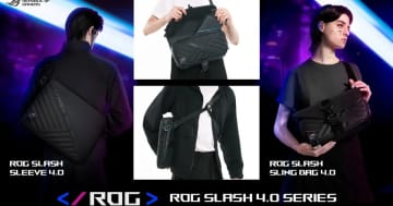 スタイリッシュにゲームも小物も持ち運ぼう！ASUSのゲーミングブランド「ROG」からサイバーパンクなショルダーバッグとスリーブケースが発売