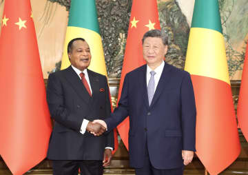習近平主席、コンゴ共和国大統領と会見