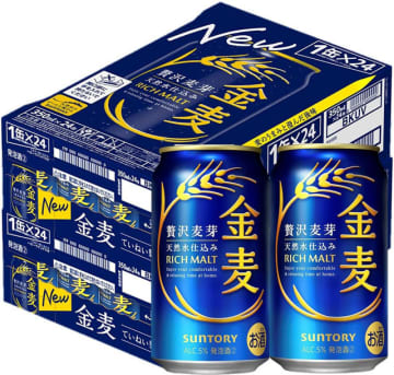 Amazon「スマイル Sale」でサントリーの発泡酒「金麦 350ml×24本」が7%OFFの税込3,710円! 「350ml×48本」5%OFFの税込7,384円、「500ml×24本」6%OFFの税込5,199円 「晩酌サワー」「ザ・ラガー」「糖質75%オフ」もお得