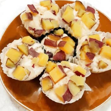 米粉のさつまいもむしぱん(^^)フライパンで作ります