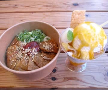 「冷やし梅クリームうどん」や「完熟梅のパフェ」など梅×麺の新提案　大阪・関西万博で中田食品がアピール
