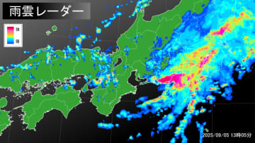 線状降水帯-発生【静岡県】