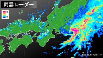 線状降水帯-発生【静岡県】