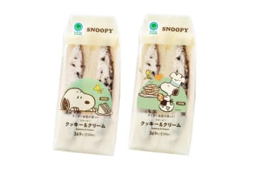 ファミリーマート「ピーナッツ」スヌーピーカラーのクッキー＆クリームサンドやチョコドーナツ、限定グッズも