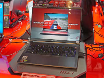 MSI×メルセデスAMGコラボのゲーミングノートに新モデル、Ryzen AI 9 HX 370や16インチOLEDパネル搭載