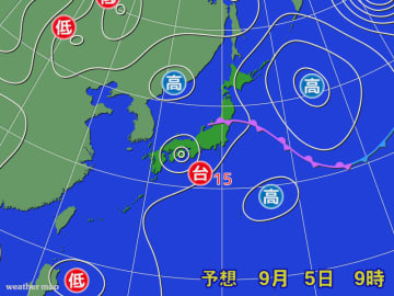台風15号接近前から大雨となる所も　土砂災害などに厳重警戒