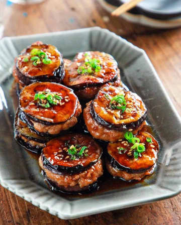 ボリューム満点！とろっとジューシーな「なすのはさみ焼き」