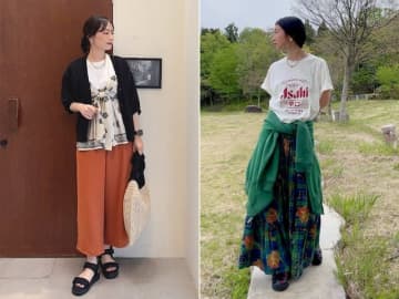 凝った印象で秋らしく見える！ “柄もの”で手軽につくる「晩夏のコーディネート」4選