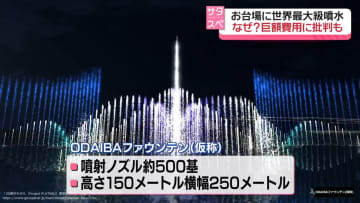 お台場に世界最大級の噴水…なぜ？　期待と批判の声