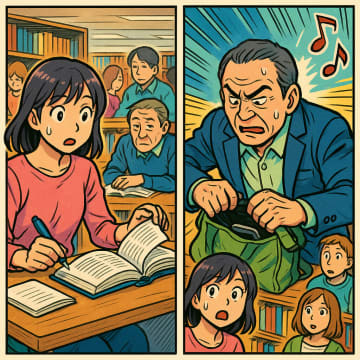 図書館で「ページをめくる音がうるさい」と言われた私。その人のスマホが大音量で鳴り響いた【短編小説】