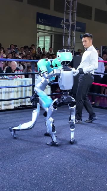 中国・重慶でロボットのボクシングが注目集める