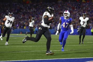 レイブンズRBヘンリーがラッシングTD歴代単独6位に、殿堂選手のジム・ブラウンとのタイを抜け出す